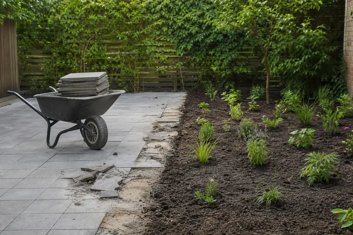 Minder verharding in de tuin: praktische opties